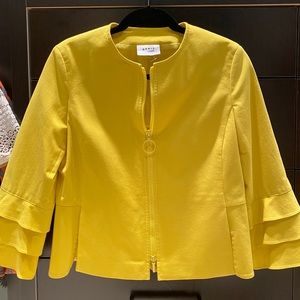 Akris Punto Yellow Zip Up